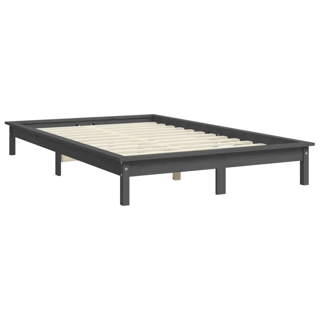 Giroletto Grigio 140x190 cm in Legno Massello di Pino 820588