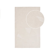 Tappeto Rettangolare Pune, Bianco, Poliestere, 160x230x1 cm