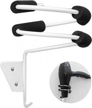 Supporto per asciugamani - Fissaggio alla parete - Universale - con viti - organizzatore per asciugacapelli e pettine - Alluminio - Supporto per asciugamani a parete - Accessori per la cabina doccia