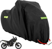Pannolato per motocicletta XL - impermeabile e resistente al freddo - per Harley-Davidson Kawasaki Suzuki Honda - 245 x 105 x 125 cm Copertura per motocicletta