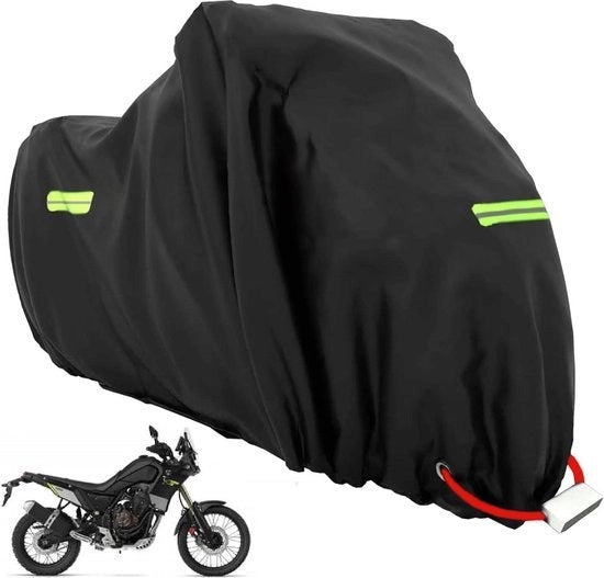 Pannolato per motocicletta XL - impermeabile e resistente al freddo - per Harley-Davidson Kawasaki Suzuki Honda - 245 x 105 x 125 cm Copertura per motocicletta
