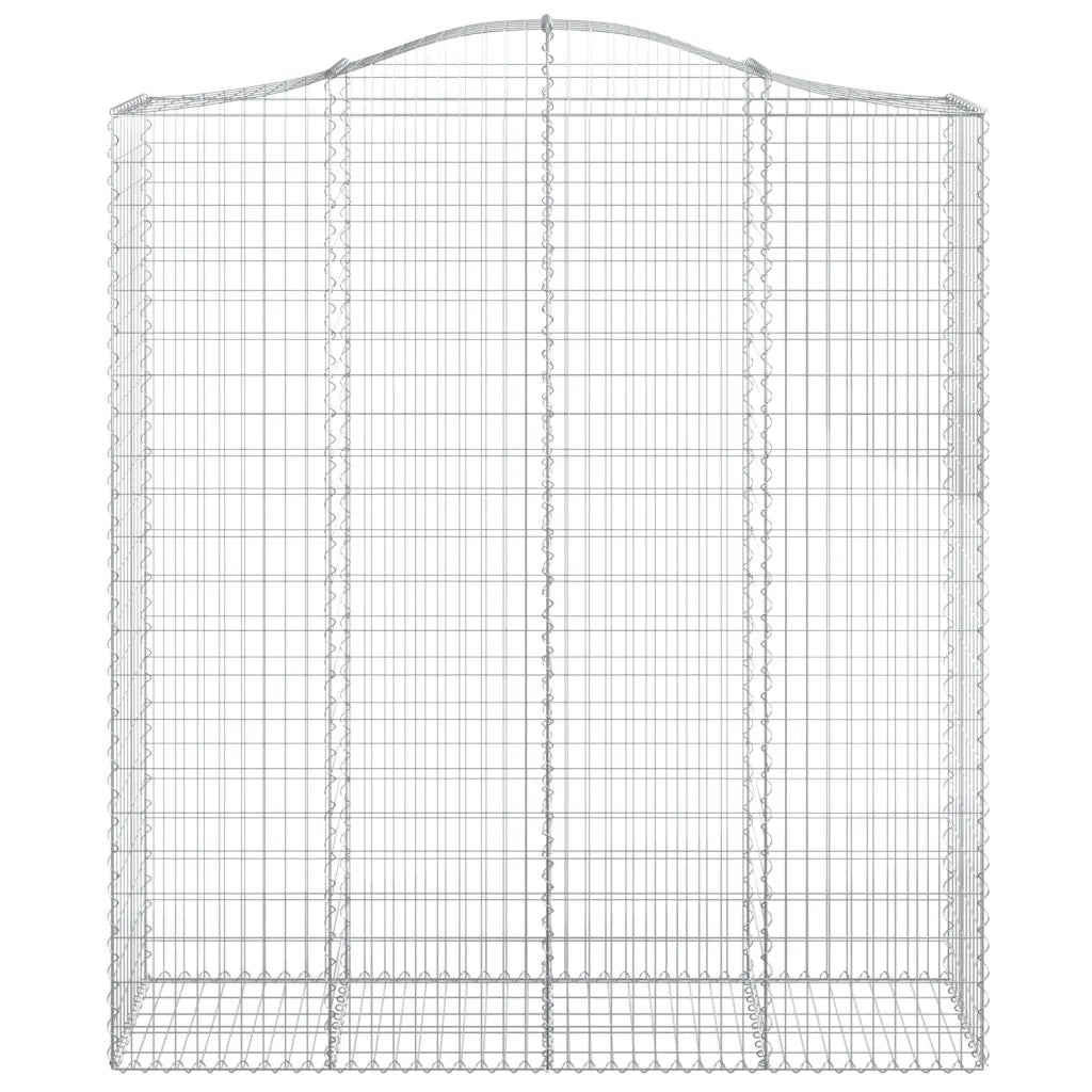 Cesti Gabbioni ad Arco 2 pz 200x50x220/240 cm Ferro Zincato 3145766