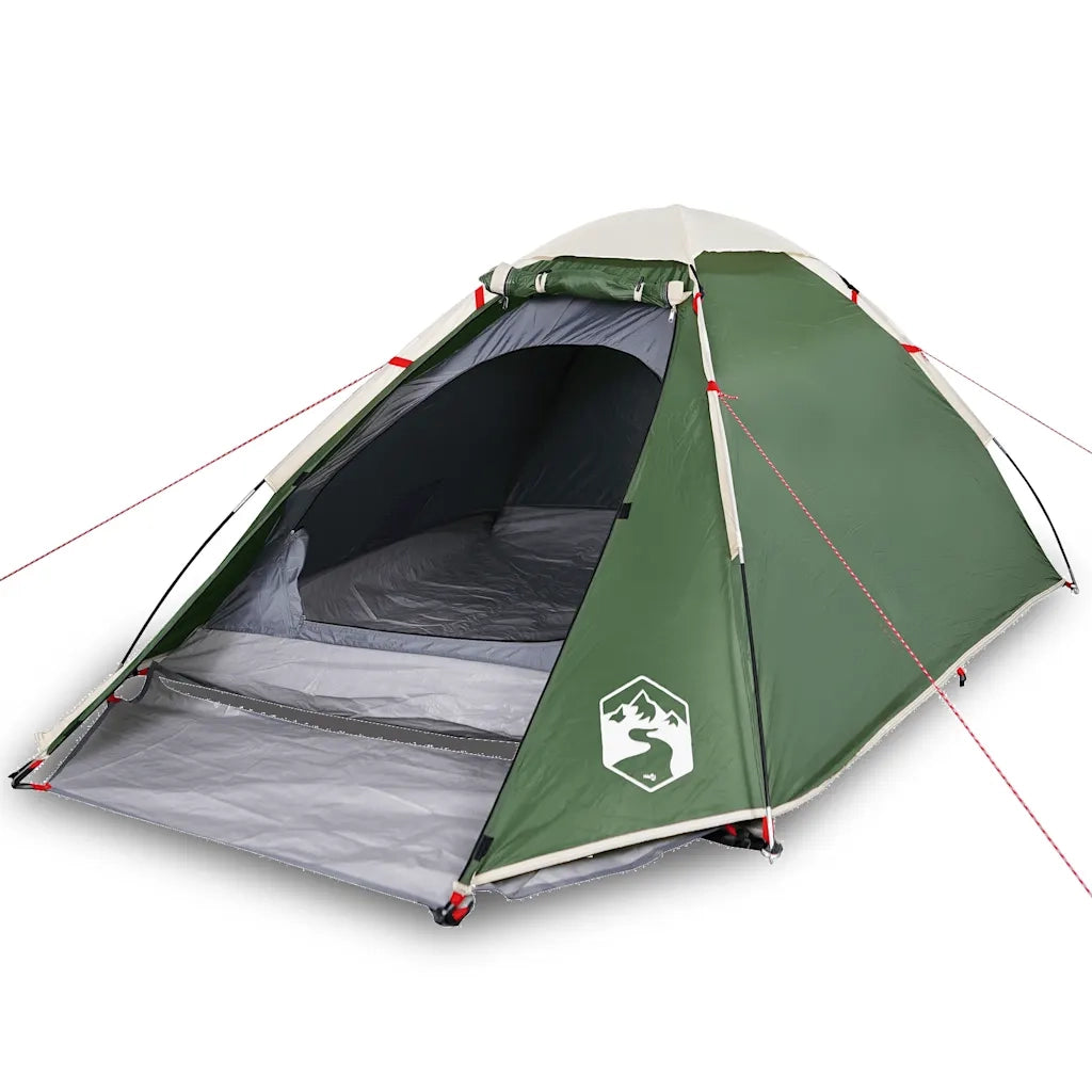 Tenda da Campeggio | Tenda Familiare a Cupola per 4 Persone Verde Impermeabile