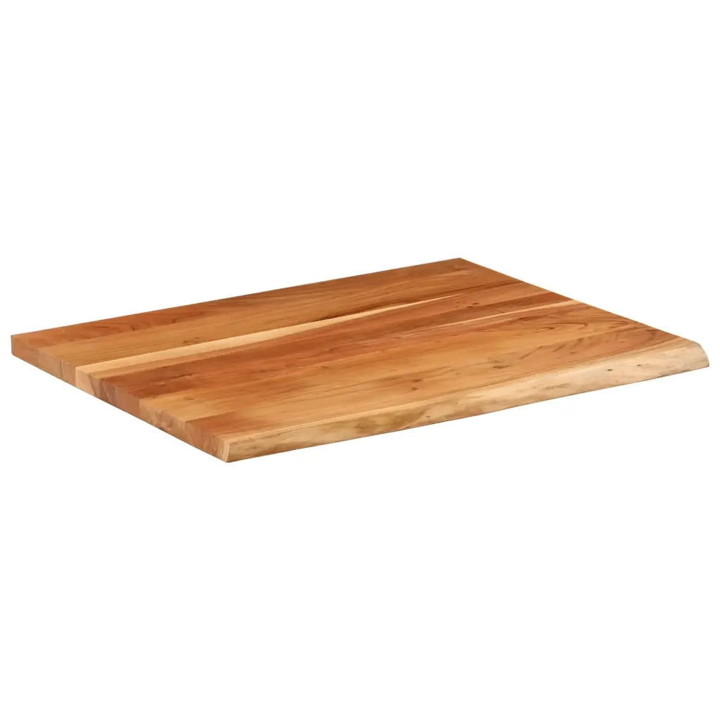 Piano Tavolo | Superficie Tavolo | Piano Scrivania 90x80x3,8 Rettangolare Legno Acacia Bordi Vivi