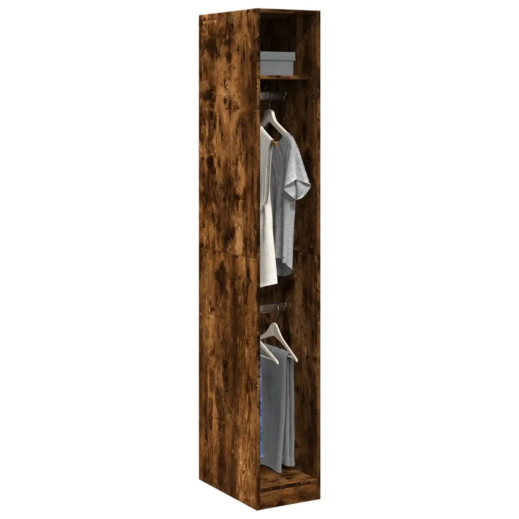 Armadio Rovere Fumo 30x50x200 cm in Legno Multistrato CFW3350273