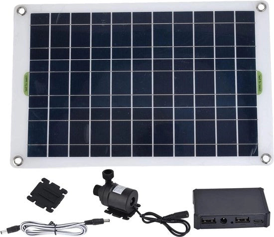 Pompa per laghi 16 800 l/u capacità - 50W pannello solare - sistema alimentazione DC solare silenzioso - 12V - capacità di pompaggio 800 l/u - sistema di circolazione acqua per giardino - soluzioni sostenibili