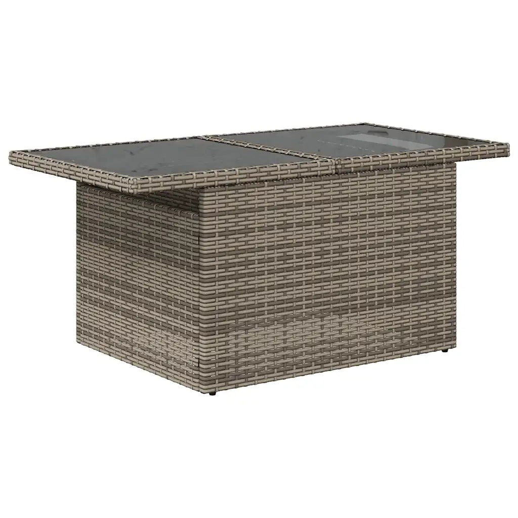 Set Divano da Giardino 5 pz con Cuscini Grigio in Polyrattan 3326311