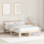 Struttura del letto-Giroletto Naturale 135 x 190 cm Pino massello 790873
