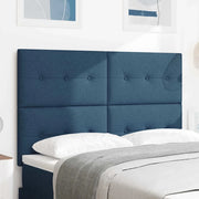 Testiera regolabile in altezza con testiera Blu 160 cm Tessuto 3337840