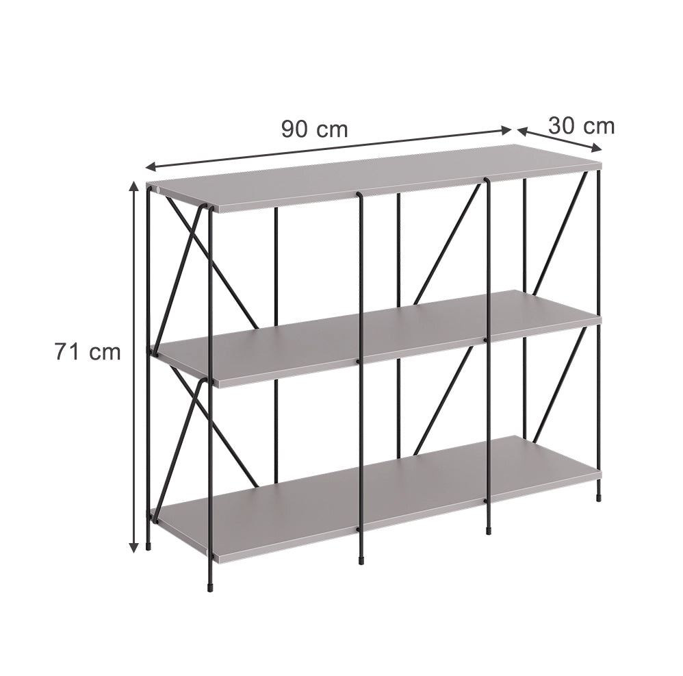 Vicco Libreria Grigio/nero 90 x 71 cm