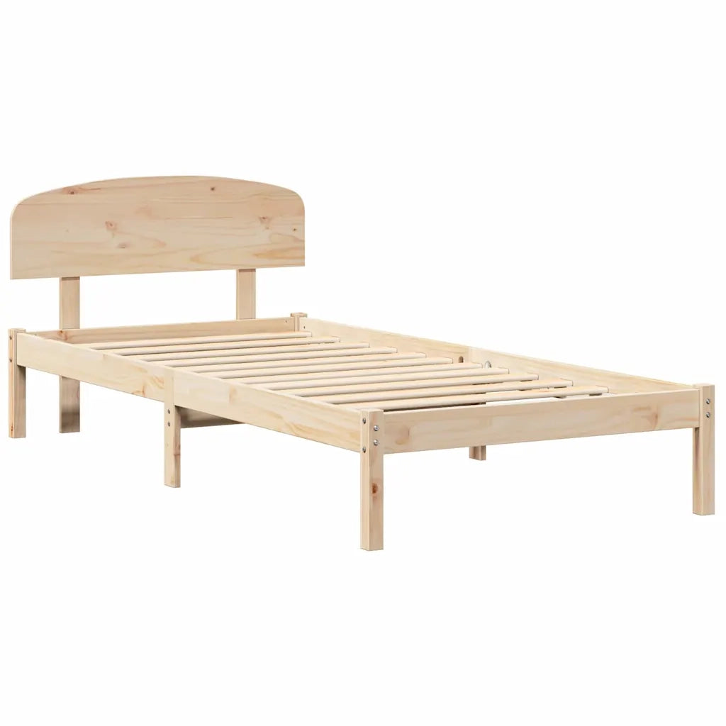 Letto singolo | Letto per adulti | Struttura del letto Naturale 100 x 200 cm Pino massello