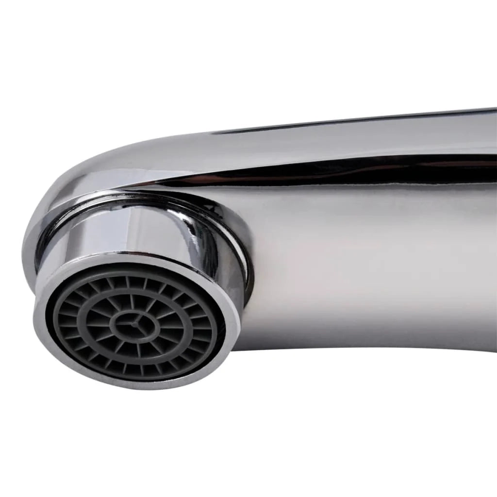 Rubinetto cromato per lavabo miscelatore per WC 02_0003513