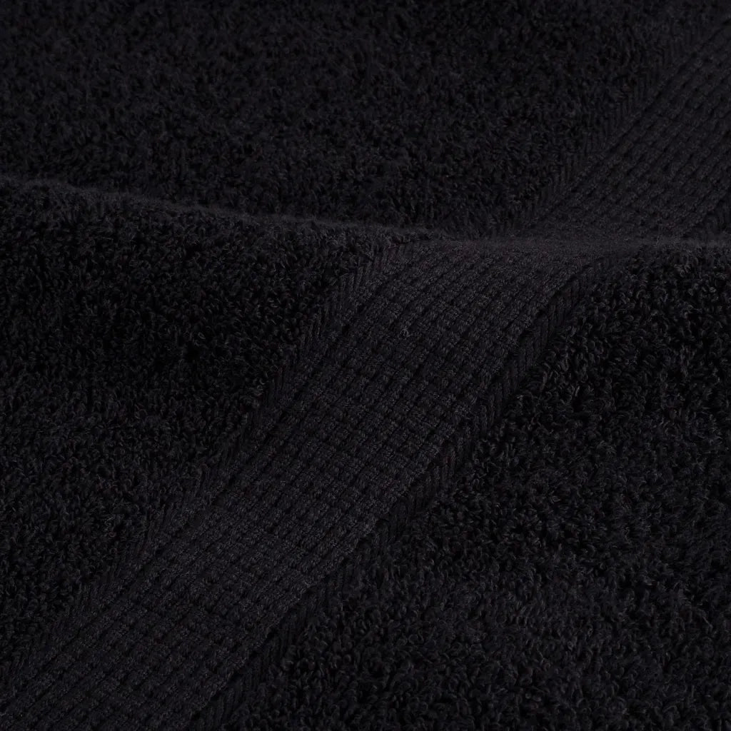 Asciugamani da Doccia SOLUND 4 pz | Teli per bagno Neri 70x140 cm 600 g/m2