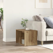 Tavolino Rovere Artigianale 59x36x38 cm in Legno Multistrato 856541