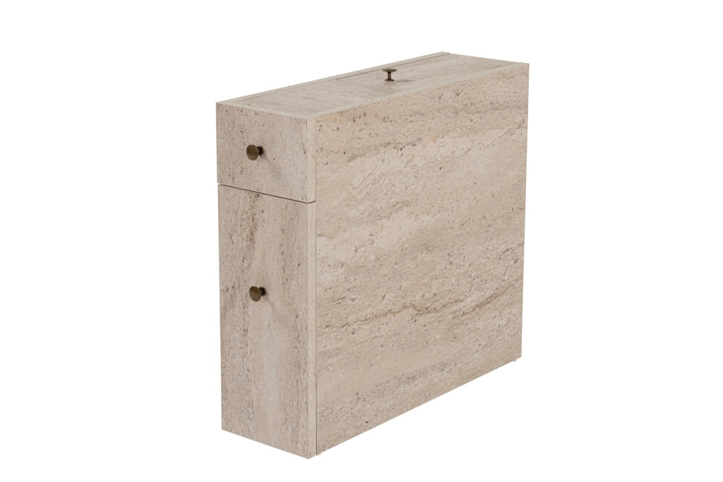 Mobiletto in legno "Calencia" - 20 x 60 x 55 cm - Beige