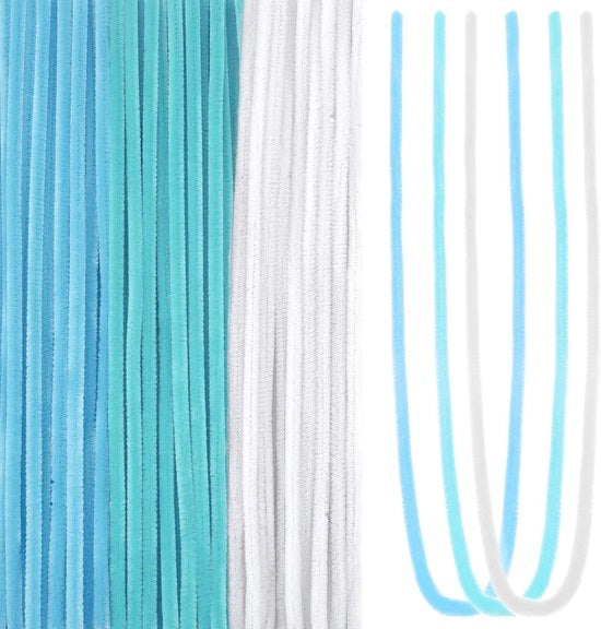 Pijpenragers 300 pezzi - 60 cm di lunghezza - Plastica flessibile - Filo di chenille - Filo di filo - Progetti creativi