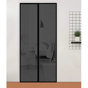 ZANZARIERA MAGNETICA P/PORTA 140X240CM NERO