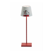 Lampada da Tavolo Poldina Pro Peanuts - Aviator ricaricabile e dimmerabile con batteria fino a 12 ore. Per uso esterno IP65