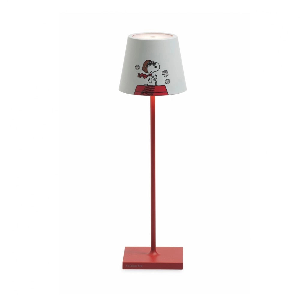 Lampada da Tavolo Poldina Pro Peanuts - Aviator ricaricabile e dimmerabile con batteria fino a 12 ore. Per uso esterno IP65