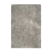 Tappeto a pelo lungo Bali in microfibra grigio argento