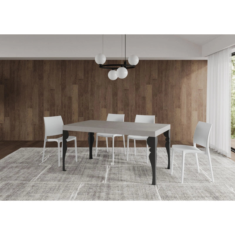 Tavolo allungabile 160/420x90 cm Paxon Premium telaio Antracite - Cashmere