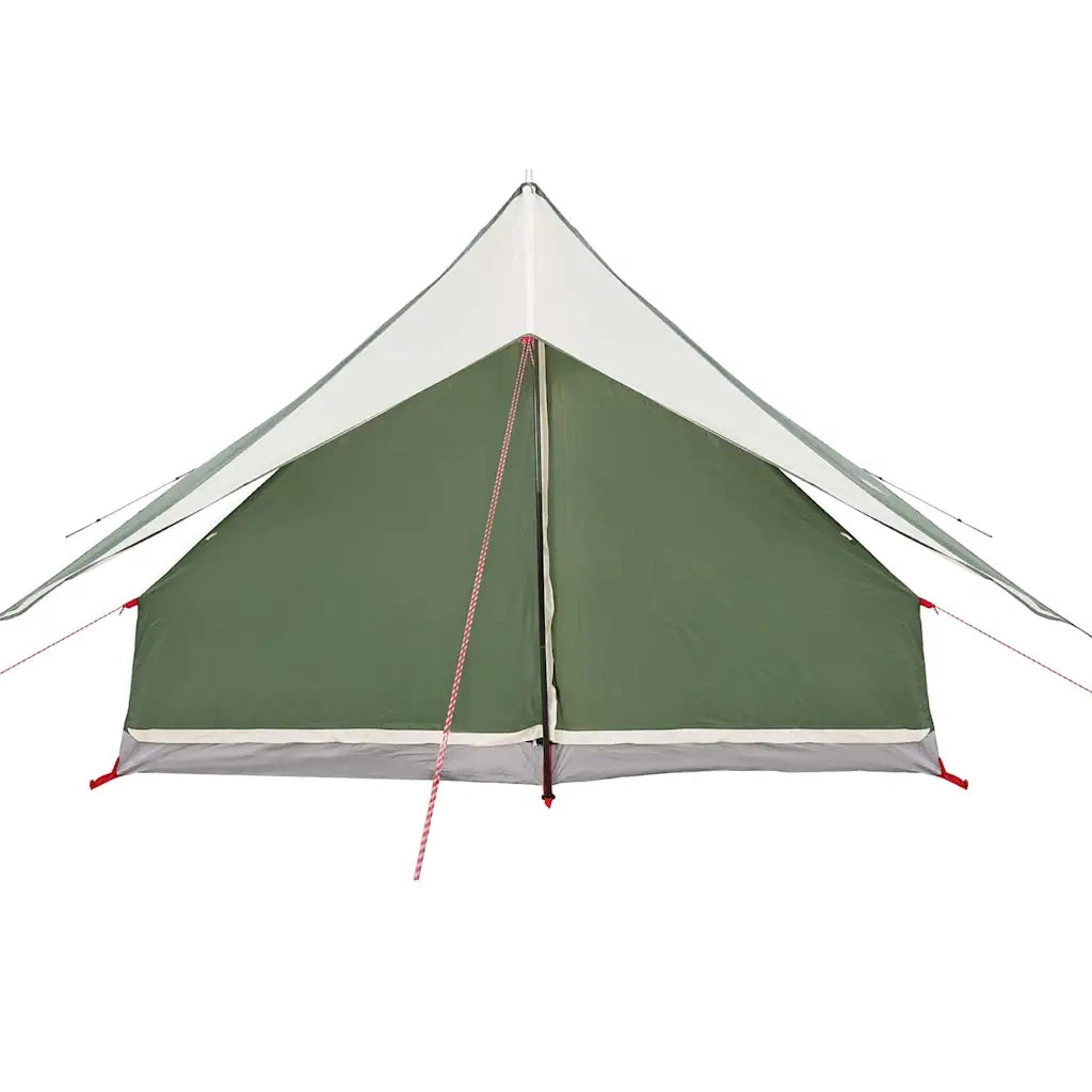 Tenda Familiare con tetto Verde e Bianco 256 x 256 x 185 cm 4100676