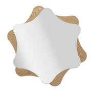 Specchio con Cornice VKH482, Marrone, MDF, 80x1x80 cm