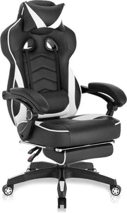 Sedia Gaming Premium - Sedia con sostegno per piedi - Regolabile - Sedia ufficio ergonomico - Natale - Regalo di Natale