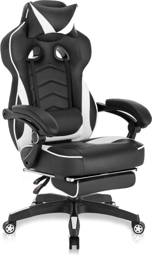 Sedia Gaming Premium - Sedia con sostegno per piedi - Regolabile - Sedia ufficio ergonomico - Natale - Regalo di Natale