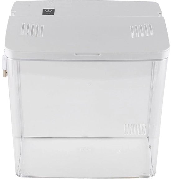 Acquario Desktop 1,3 Galloni - Filtro a Doppia Parete - Sistema di Pulizia Automatico - Acquario per Desktop - Adatto per Betta/Gastronomia - Dimensioni 20 x 20 x 14 cm