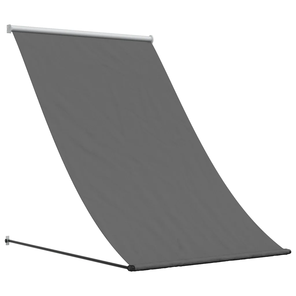 Tenda da Sole Retrattile Antracite 100x150 cm Tessuto e Acciaio 368750