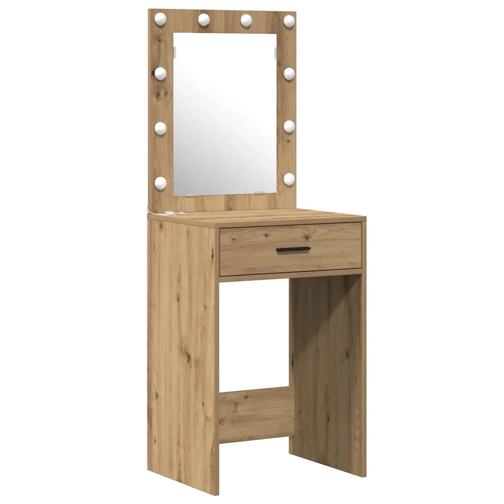Toeletta | Tavolo da Trucco con cassetto 2 pz Marrone 50 x 41 x 135 cm