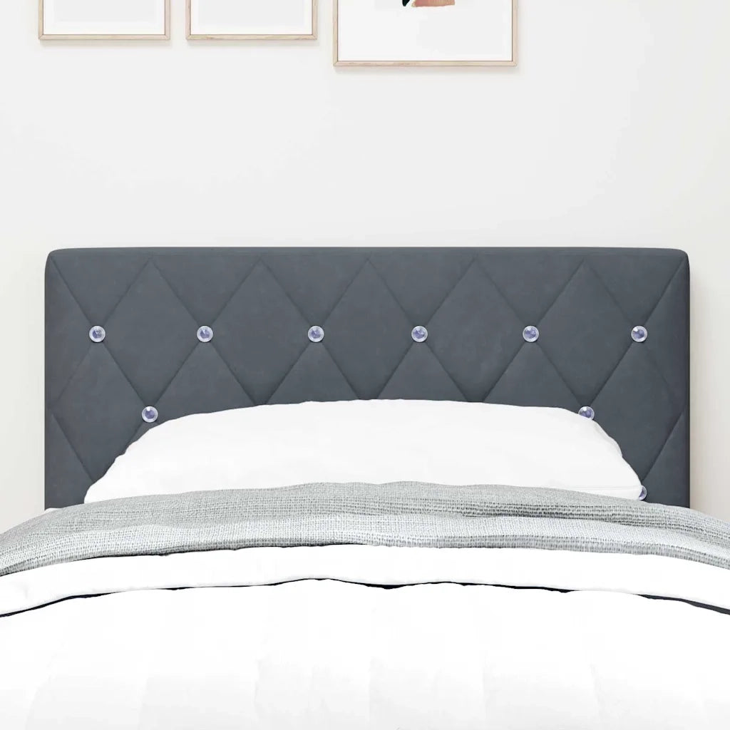Testiera | Testata LED con strisce LED Grigio scuro 80 cm Velluto