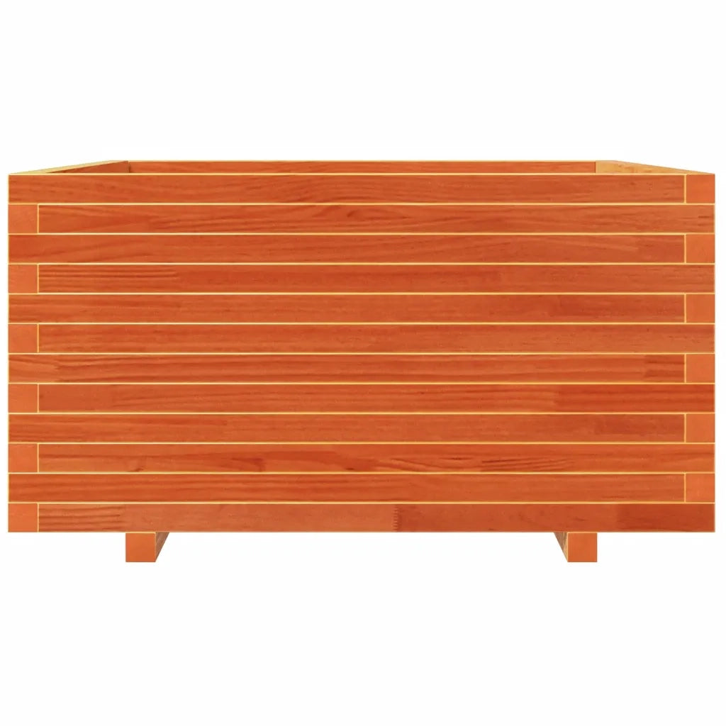 Fioriera Giardino Marrone Cera 90x90x49,5cm Legno Massello Pino 3282536