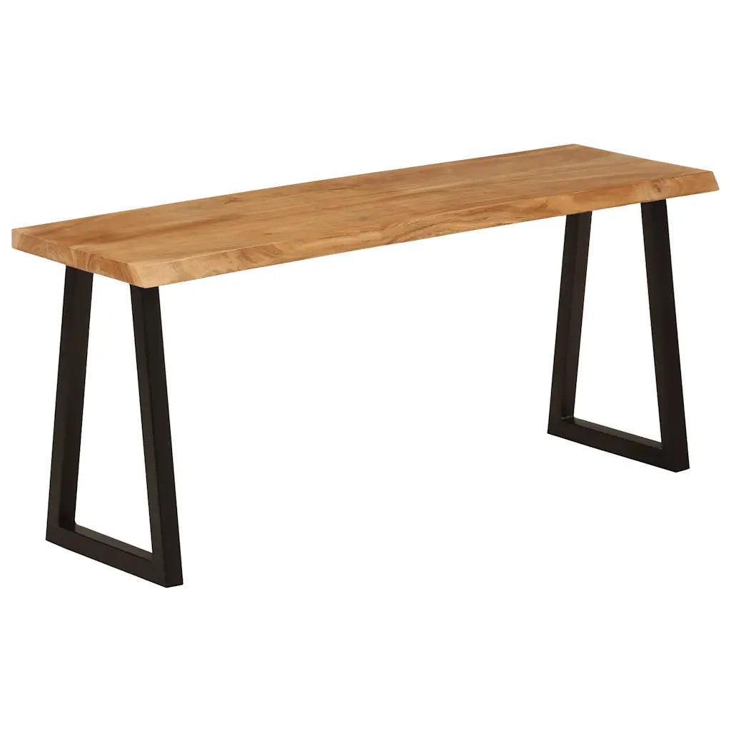 Panca con Bordi Vivi 105 cm in Legno Massello di Acacia CFW8723296