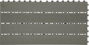 Set di Pavimentazione per Giardino a Click - 6 pezzi - Resistente al Tempo e Solido - Paving per Giardino - 30x60 cm - Grigio Chiaro