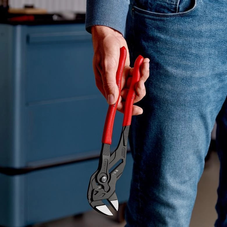 Knipex 86 01 300 Pinza Chiave Regolabile 300 mm mordenti lisci 24 posizioni acciaio cromo vanadio colore Rosso