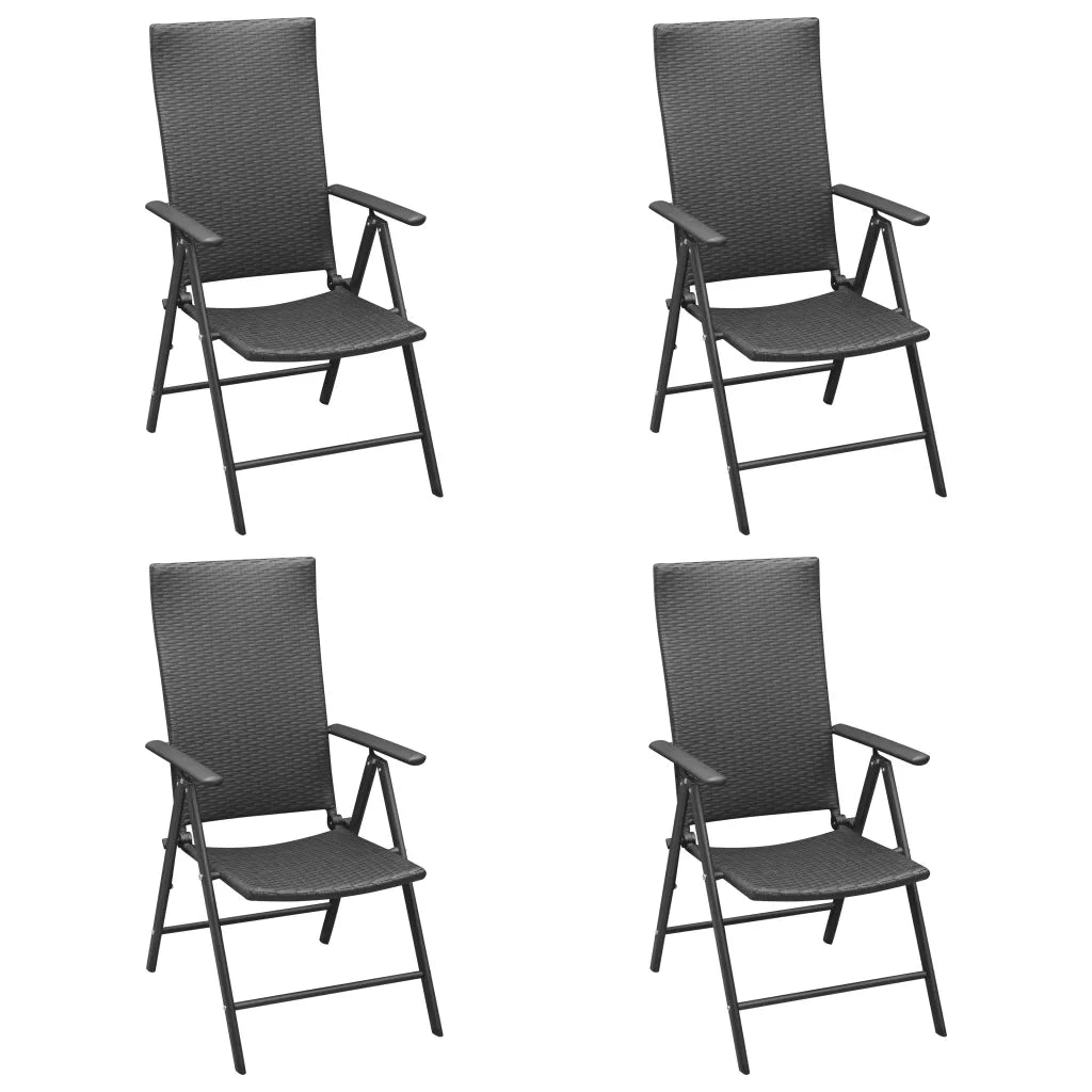 Set da Pranzo da Giardino 5 pz Nero e Marrone 3060054