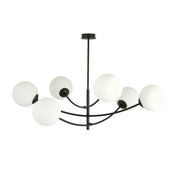 Lampadario Emibig Hunter 6 nero/opalino 6xE14 1102/6