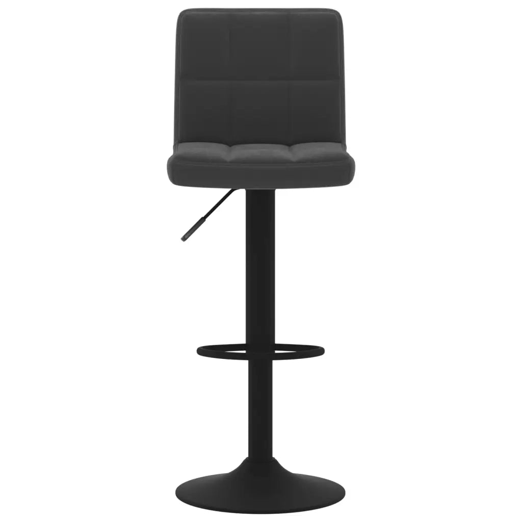 Sgabello da Bar Nero in Velluto 334291
