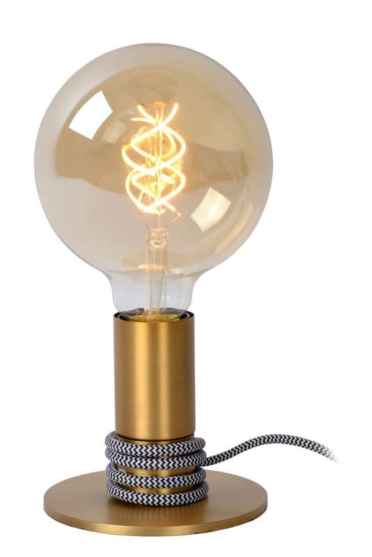 Lampada da tavolo Lucide Marit ottone E27 40W 45576/01/02