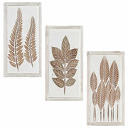 Decorazione artistica 3 pcs Marrone e bianco 40 x 40 x 1,5 cm 42046760