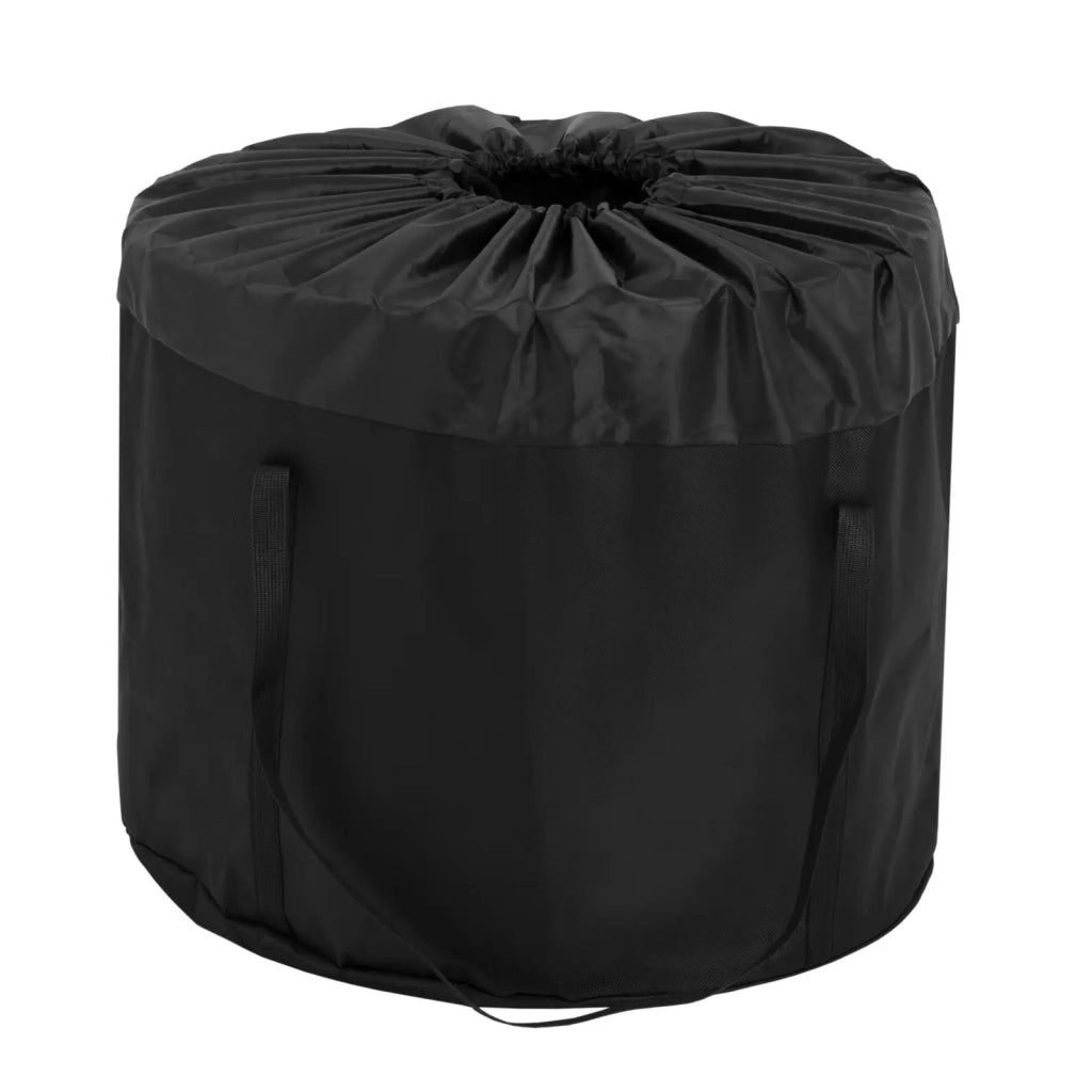 Braciere da esterno in acciaio inox con griglia 55 x 55 x 48 cm acciaio inox PU PVC nero e argento 14_0008436