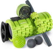 Set di rulli da fascia 5in1 rulli di spuma per la schiena rulli di massaggi duoball bastoncini di massaggi palla di massaggi
