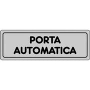 ETICHETTA 'PORTA AUTOMATICA' 15x5 cm - 10 pezzi
