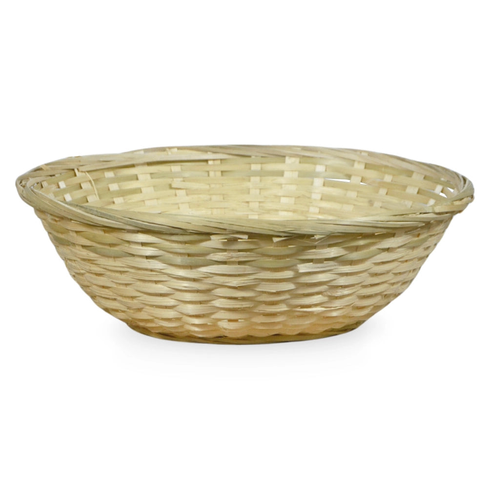 Ceste Cestini espositore intrecciati rotondi x10 fibra naturale cm 30 x30 x h 10