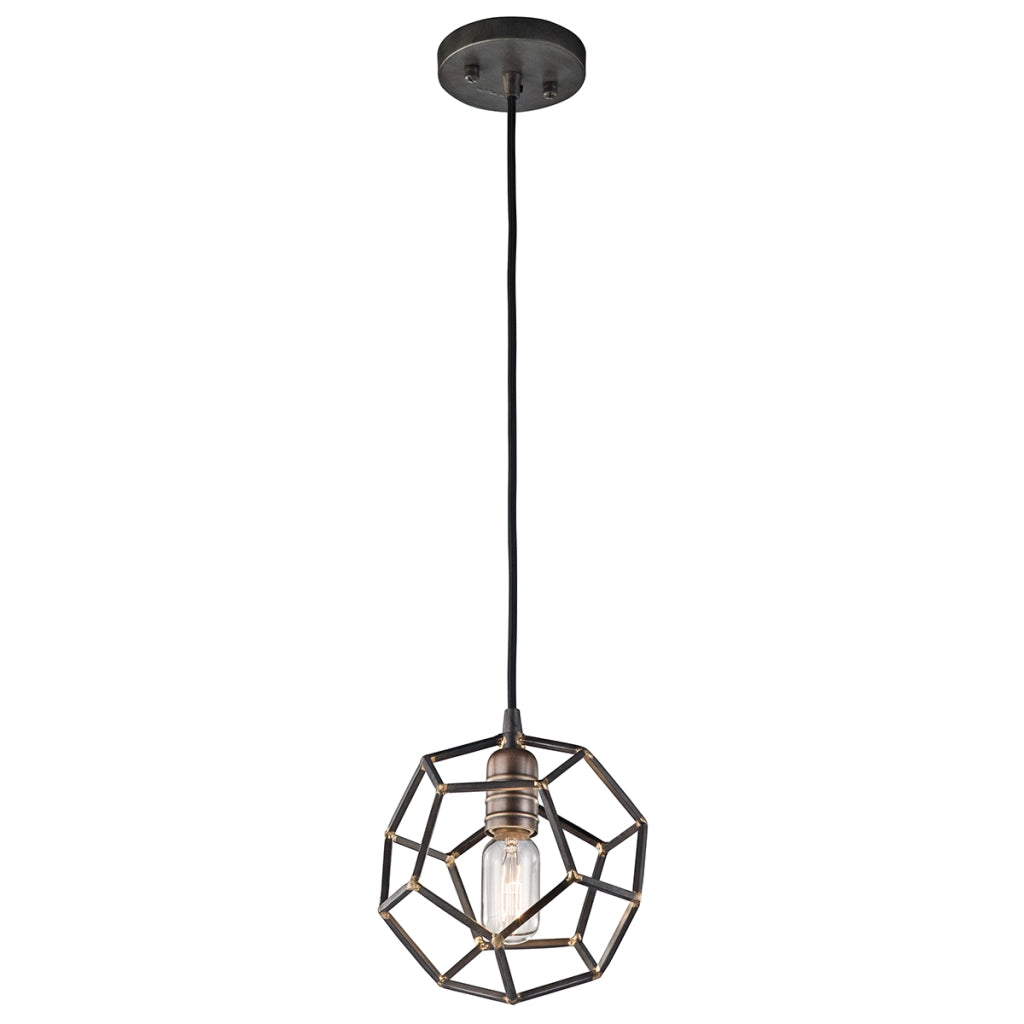 Lampada a sospensione Rocklyn acciaio grezzo E27 Kichler