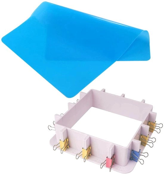 Giacimento in Silicone Versatile con Bordo - Stampi per Gesso - Stampi per Candelabri - Stampi per Sapone - Adatto per Resina