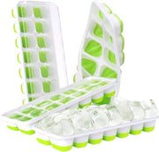 Congelatore a forma di cubetto con coperchio - Silicone - Set da 4 (56 Congelatori) - BPA libero