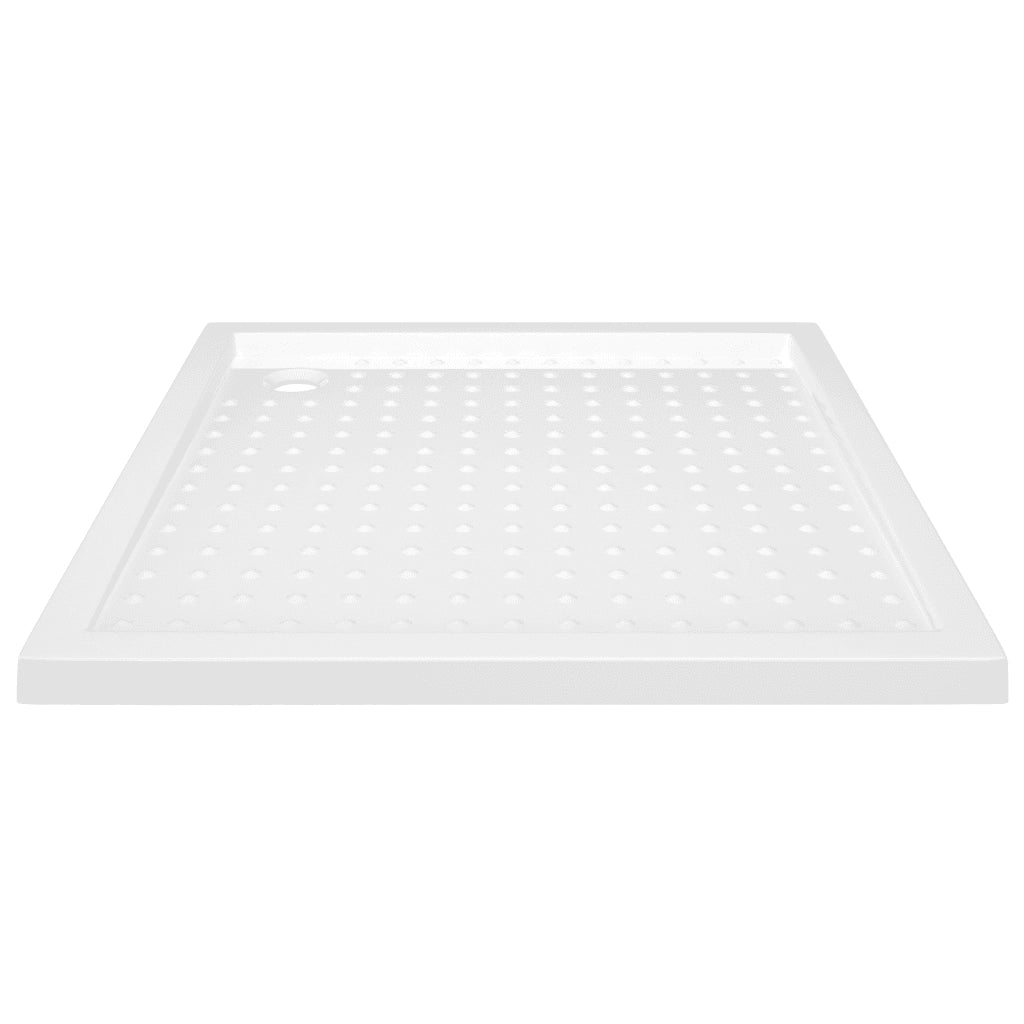 Piatto Doccia con Superficie Puntinata Bianco 80x80x4 cm in ABS CFW3372730